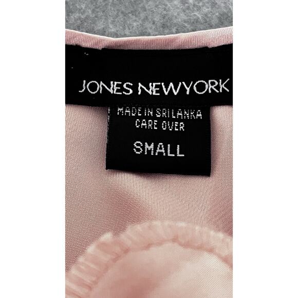 NWT Jones NY Slip Dress Pink Satin Midi Maxi Lingerie Fairy Romantic V Neck SZ S - Picture 7 of 10